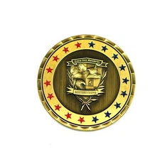 Starinski pozlačeni kovanec z mehkim emajlom kot spominek